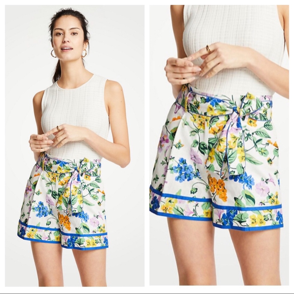 Ann Taylor floral print shorts